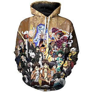 Naruto Hoodies - Anime Mashup Unisex Pullover Hoodie FH0709