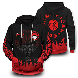 Naruto Hoodies - Scorching Uchiha Unisex Pullover Hoodie FH0709