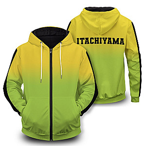 Haikyuu Hoodies - Haikyuu Itachiyama Unisex Zipped Hoodie FH0709