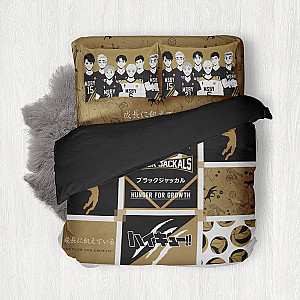 Haikyuu Beddings - MSBY Black Jackals Cozy Bedding Set FH0709