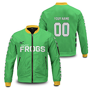 Haikyuu Jackets - Personalized Sendai Frogs Bomber Jacket FH0709