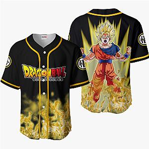 Goku Super Saiyan Baseball Jersey Shirts Custom Dragon Ball Anime OT2102