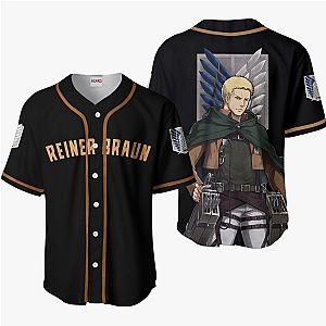 Reiner Braun Baseball Jersey Shirts Custom Attack On Titan Anime OT2102