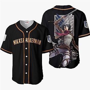 Mikasa Ackerman Baseball Jersey Shirts Custom Attack On Titan Anime OT2102