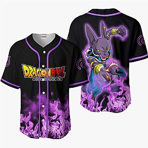 Beerus Baseball Jersey Shirts Custom Dragon Ball Anime OT2102