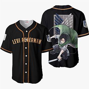 Levi Ackerman Baseball Jersey Shirts Custom Attack On Titan Anime OT2102