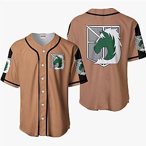 Police Brigade Baseball Jersey Shirts Custom Attack On Titan Anime OT2102