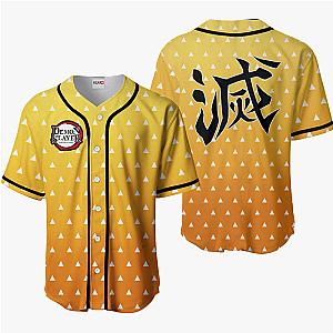 Zenitsu Baseball Jersey Shirts Custom Kimetsu Anime Costume OT2102