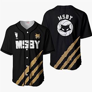 MSBY Baseball Jersey Shirts Black Custom Haikyuu Anime Costume OT2102