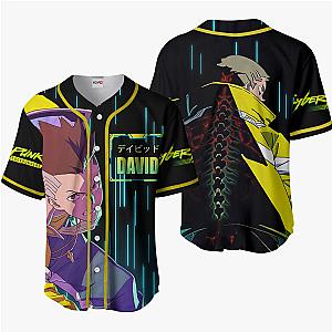 Cyberpunk Edgerunners David Martinez Baseball Jersey Shirts Anime Custom Merch Clothes HA0601 OT2102