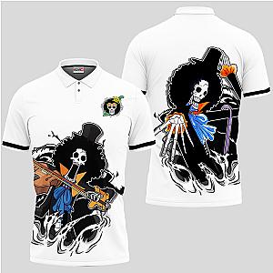 Brook Polo Shirt Custom Anime One Piece For Fans OT2102