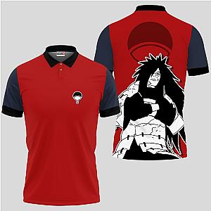 Madara Uchiha Polo Shirts Custom Manga Anime OT2102