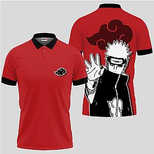 Pain Polo Shirts Custom Akatsuki Manga Anime OT2102