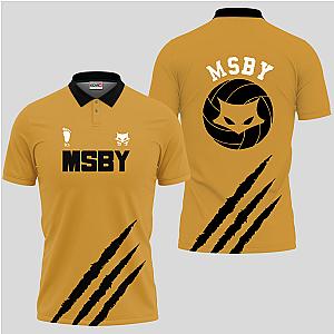 MSBY Uniform Polo Shirts Custom Haikyuu Anime OT2102