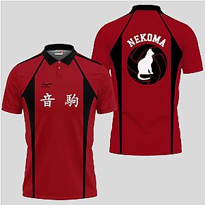 Nekoma Uniform Polo Shirts Custom Haikyuu Anime OT2102