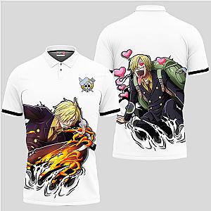 Sanji Polo Shirt Custom Anime One Piece For Fans OT2102