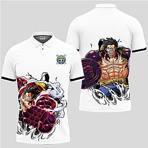 Luffy Gear 4 Polo Shirt Custom Anime One Piece For Fans OT2102