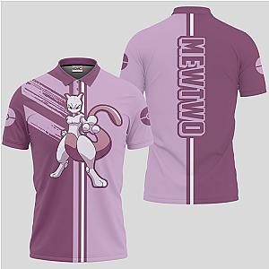 Mewtwo Polo Shirts Custom Pokemon Anime OT2102