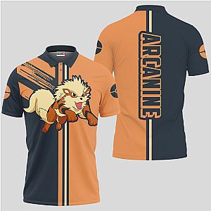 Arcanine Polo Shirts Custom Pokemon Anime OT2102