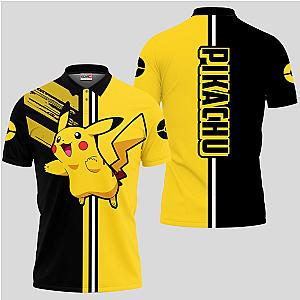 Pikachu Polo Shirts Custom Pokemon Anime OT2102