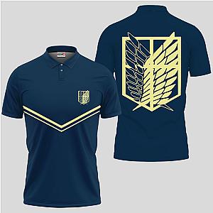 Survey Corps Polo Shirts Custom Attack On Titan Anime Perfect Gift OT2102