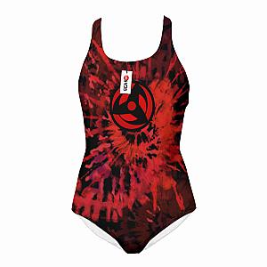 Obito Uchiha Mangekyo Sharingan Swimsuit Custom Anime Swimwear Tie Dye Style OT2102