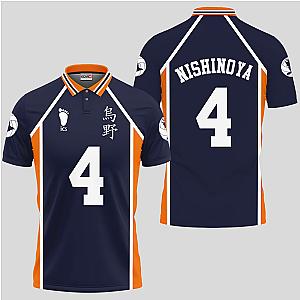 Yuu Nishinoya Polo Shirts Haikyuu Custom Anime OT2102