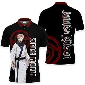 Sukuna Polo Shirts Jujutsu Kaisen Custom Anime OT2102