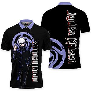 Satoru Gojo Polo Shirts Jujutsu Kaisen Custom Anime OT2102