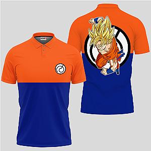 Goku SSJ Polo Shirts Dragon Ball Custom Anime OT2102