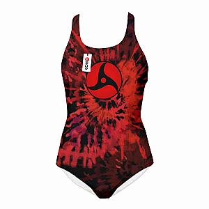 Itachi Uchiha Mangekyo Sharingan Swimsuit Custom Anime Swimwear Tie Dye Style OT2102