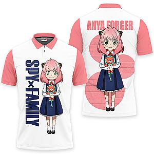 Anya Forger Polo Shirts Spy x Family Custom Anime Gift For Fans OT2102