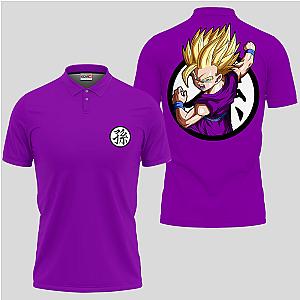 Gohan SSJ Polo Shirts Dragon Ball Custom Anime OT2102