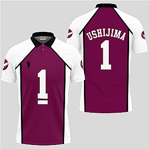 Wakatoshi Ushijima Polo Shirts Haikyuu Custom Anime OT2102