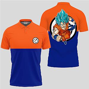 Goku Blue Polo Shirts Dragon Ball Custom Anime OT2102