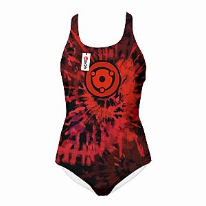 Madara Uchiha Mangekyo Sharingan Swimsuit Custom Anime Swimwear Tie Dye Style OT2102