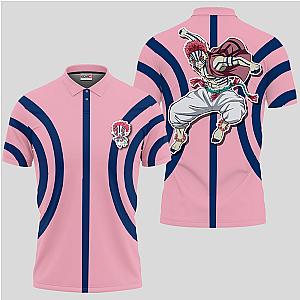 Akaza Polo Shirts Kimetsu Custom Anime OT2102