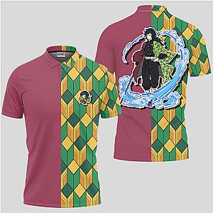 Giyu Tomioka Polo Shirts Kimetsu Custom Anime OT2102