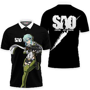 Sinon Polo Shirts Sword Art Online Custom Anime OT2102