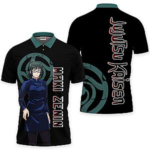 Maki Zenin Polo Shirts Jujutsu Kaisen Custom Anime OT2102