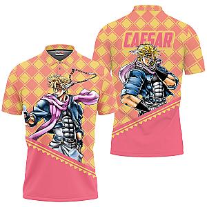 Caesar Anthonio Zeppeli Polo Shirts JJBA Custom Anime OT2102