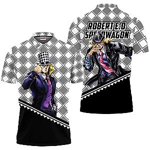 Robert EO Speedwagon Polo Shirts JJBA Custom Anime OT2102