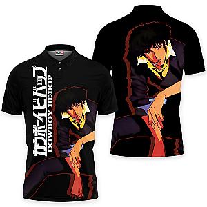 Spike Spiegel Polo Shirts Cowboy Bebop Custom Anime OT2102