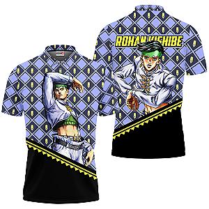 Rohan Kishibe Polo Shirts JJBA Custom Anime OT2102