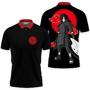 Madara Uchiha Polo Shirts Akatsuki Custom Anime OT2102