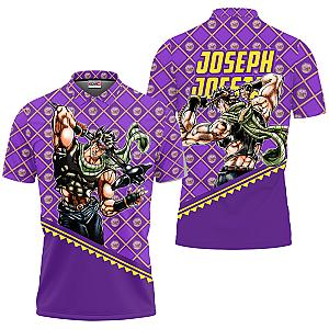 Joseph Joestar Polo Shirts JJBA Custom Anime OT2102