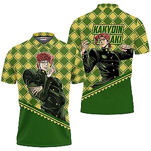 Noriaki Kakyoin Polo Shirts JJBA Custom Anime OT2102