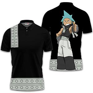 Black Star Polo Shirts Soul Eater Custom Anime OT2102