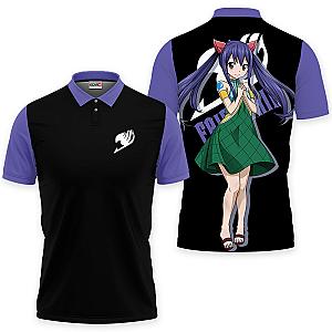 Wendy Marvell Polo Shirts Fairy Tail Custom Anime OT2102