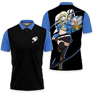 Lucy Heartfilia Polo Shirts Fairy Tail Custom Anime OT2102